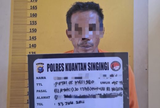 Tim Mata Elang Polres Kuansing Tangkap Pengguna Narkotika Jenis Sabu di Desa Petai